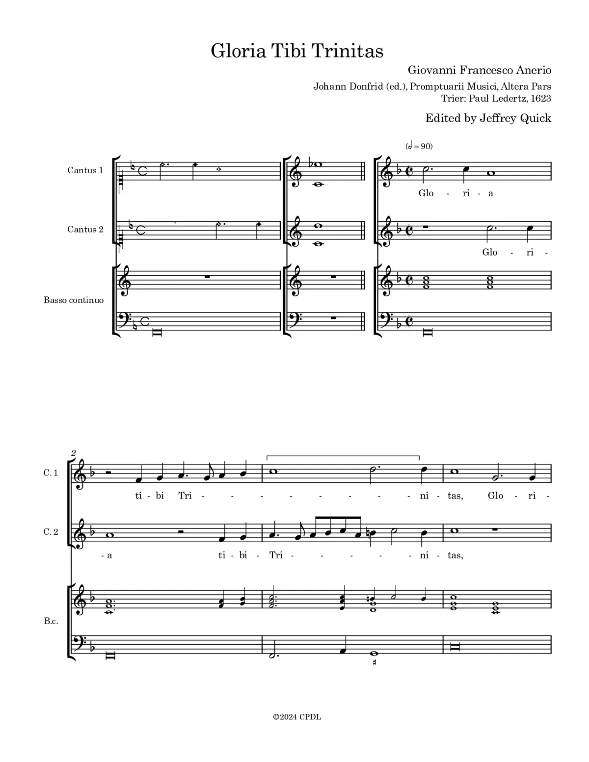 Gloria Tibi Trinitas - Page 1
