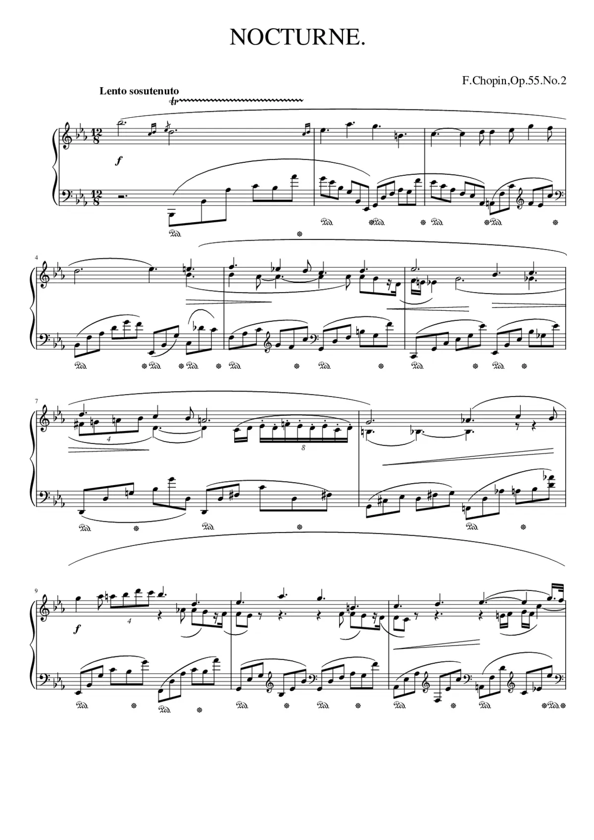 Nocturnes Op.55 - Page 1