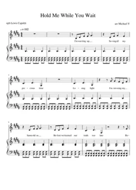 hold me while you wait