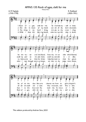 Rock of ages, cleft for me