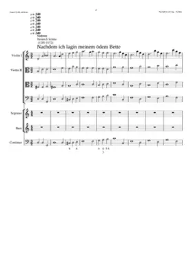 Nachdem ich lag in meinem öden Bette SWV 451