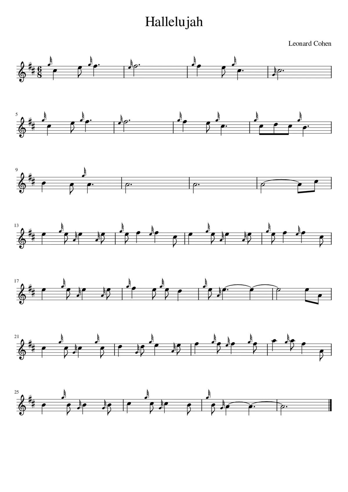 Hallelujah - Page 1