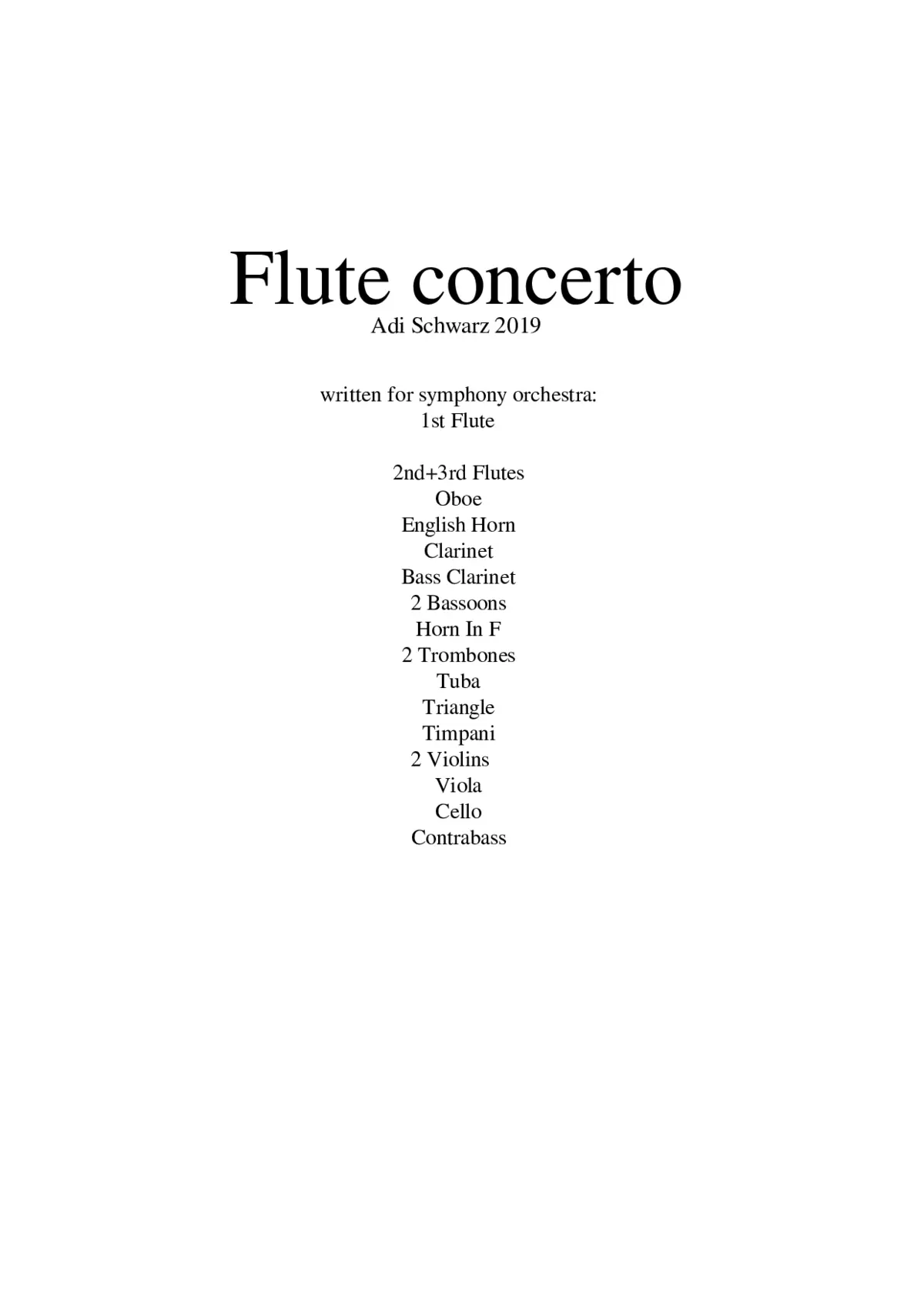 Flute concerto - Page 1