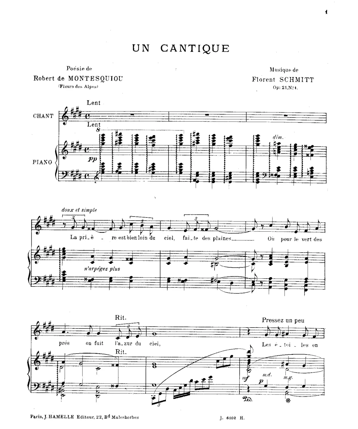 3 Chansons - Page 1