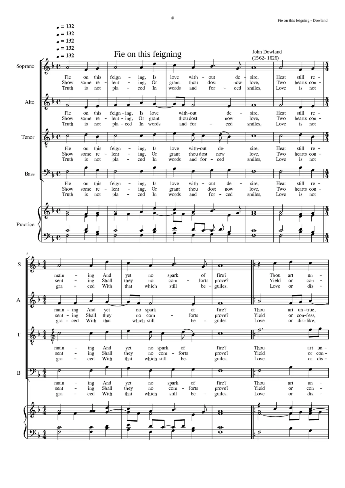 Fie on this feigning is love without desire - Page 1