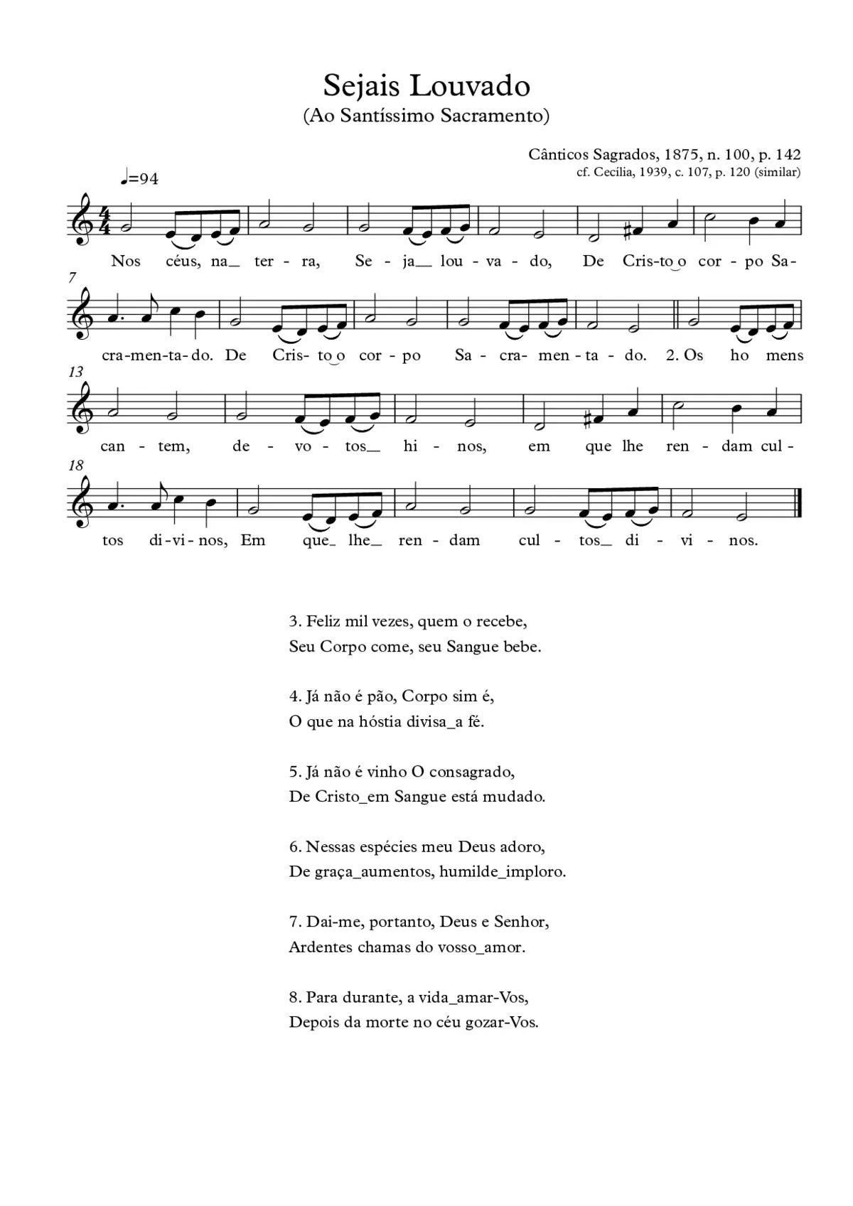 A Jesus sacramentado - Page 1