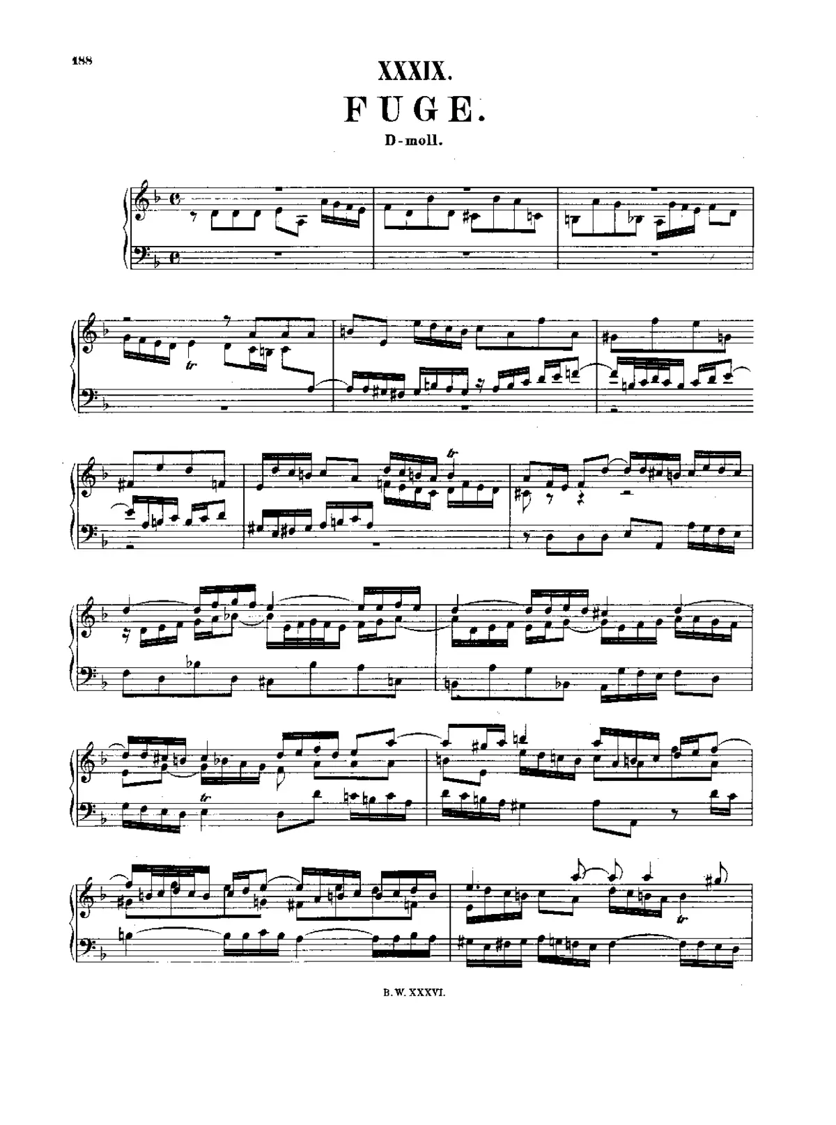 Fugue in D minor - Page 1