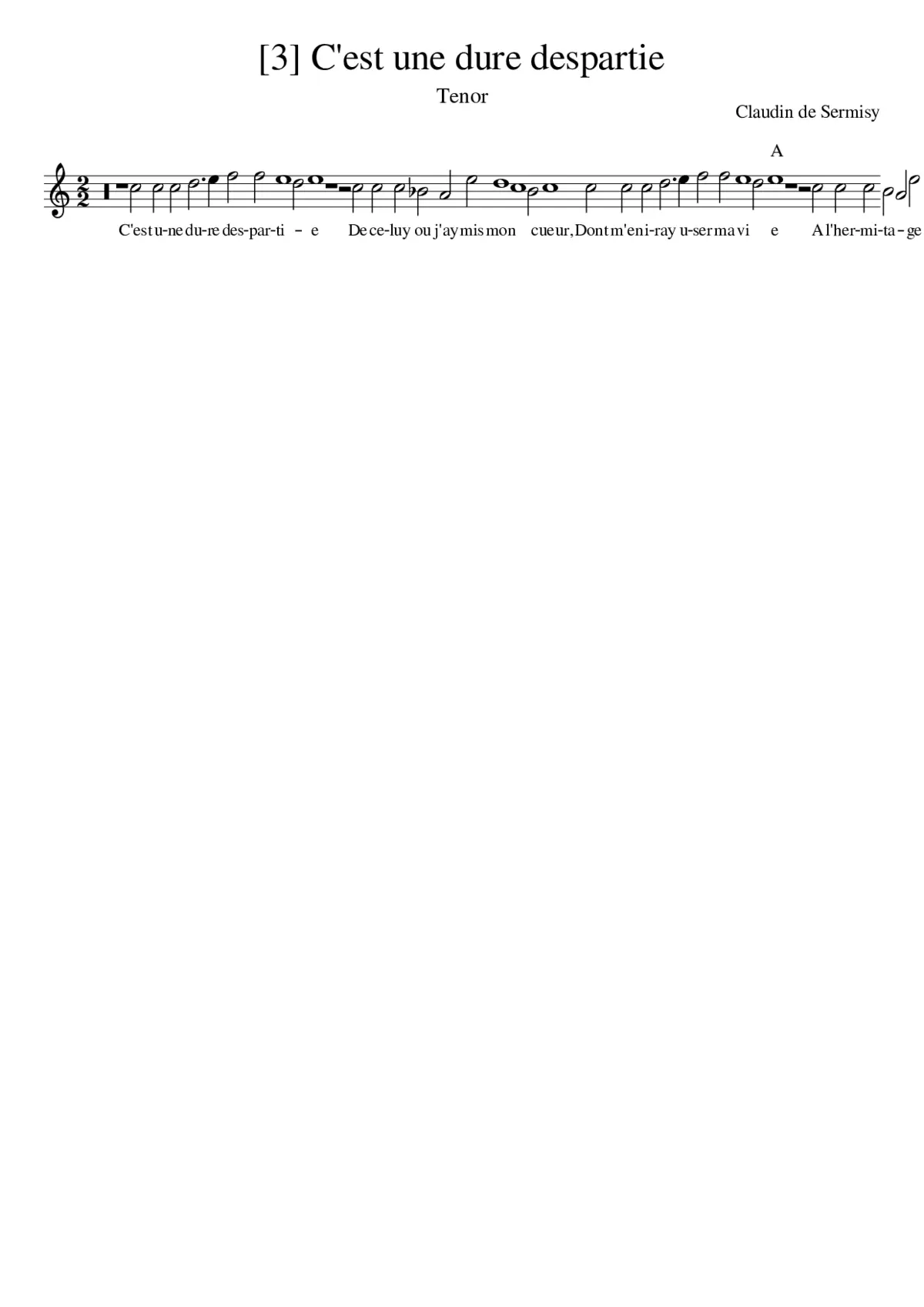 [3] C'est une dure despartie - Page 1