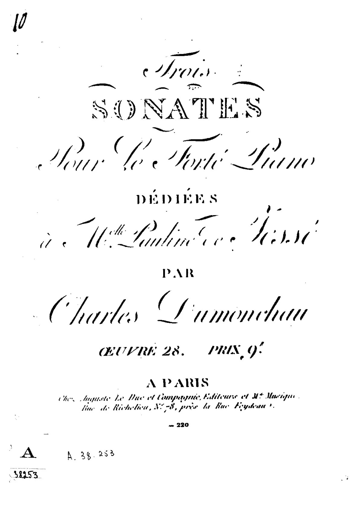 3 Piano Sonatas - Page 1