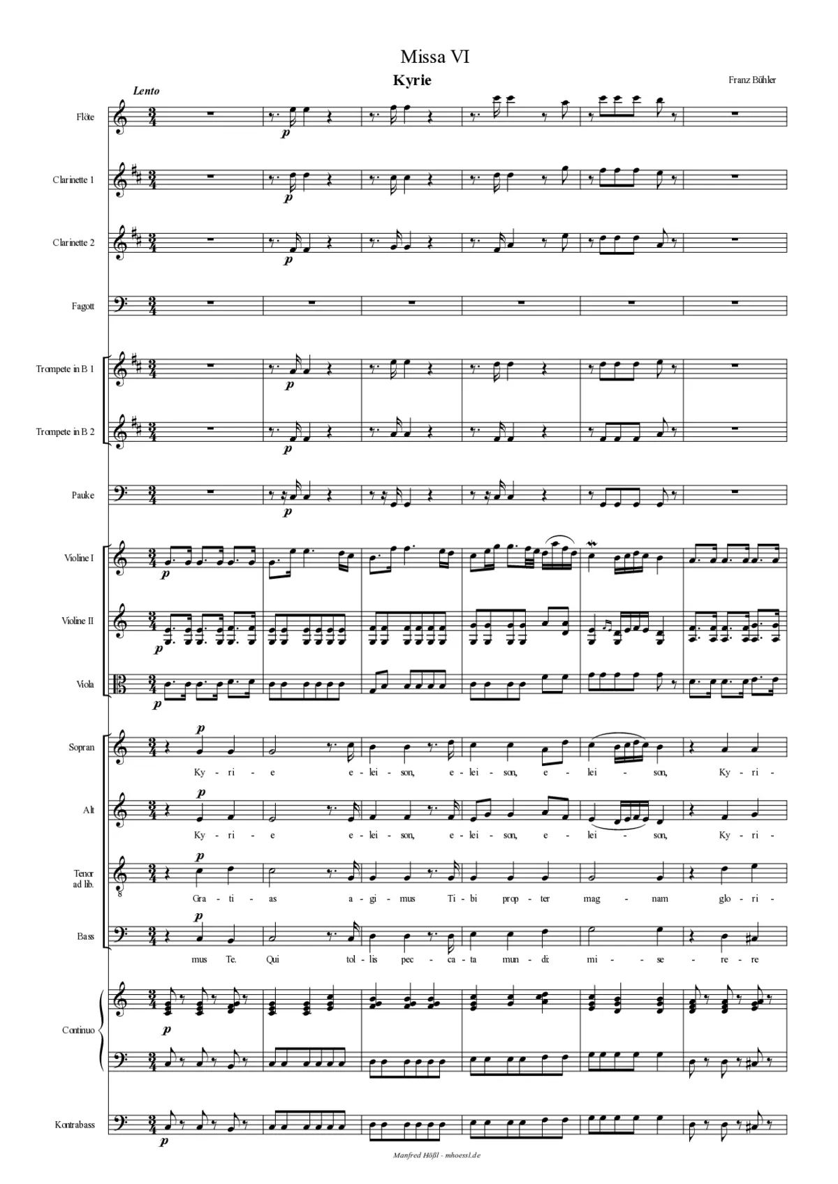 Missa in C Major, Op. 10/6 - Page 1