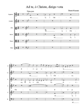 Ad te, ò Christe dirigo vota