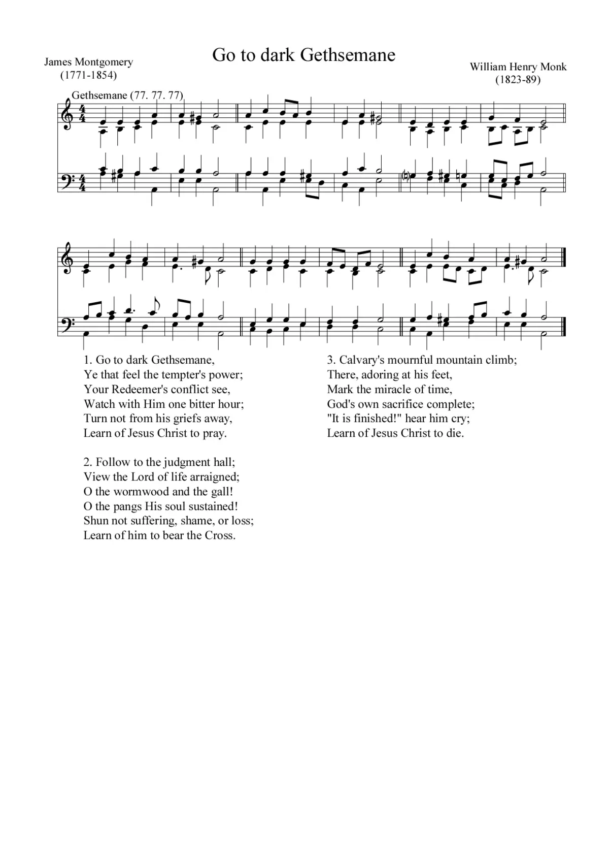 Go to dark Gethsemane - Page 1