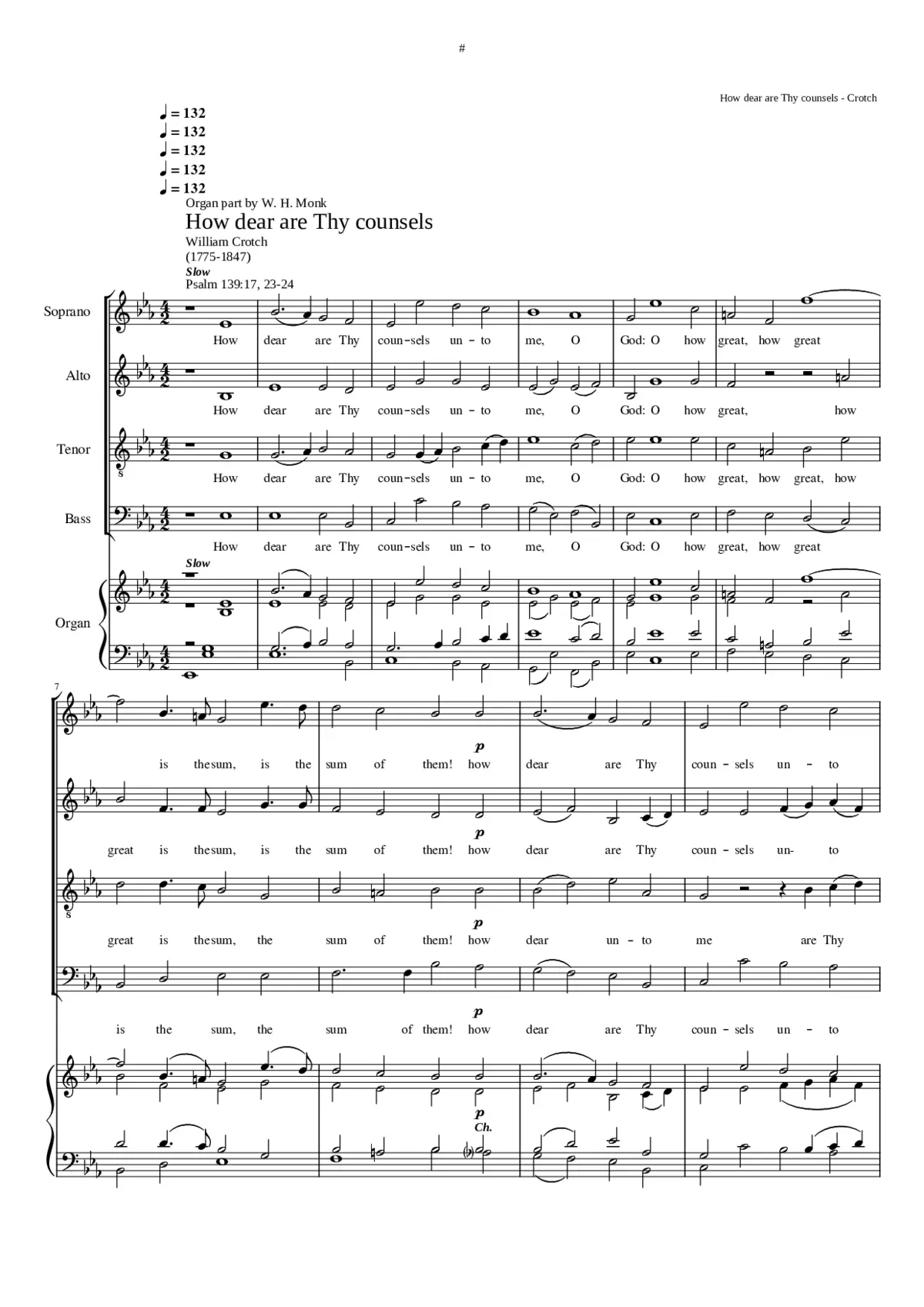 How dear are Thy counsels - Page 1