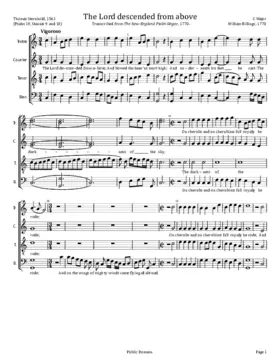 The Lord descended from above