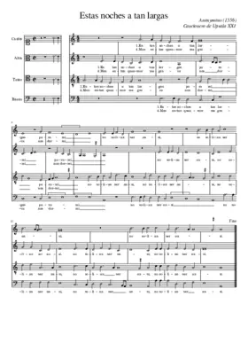 Estas noches a tan largas