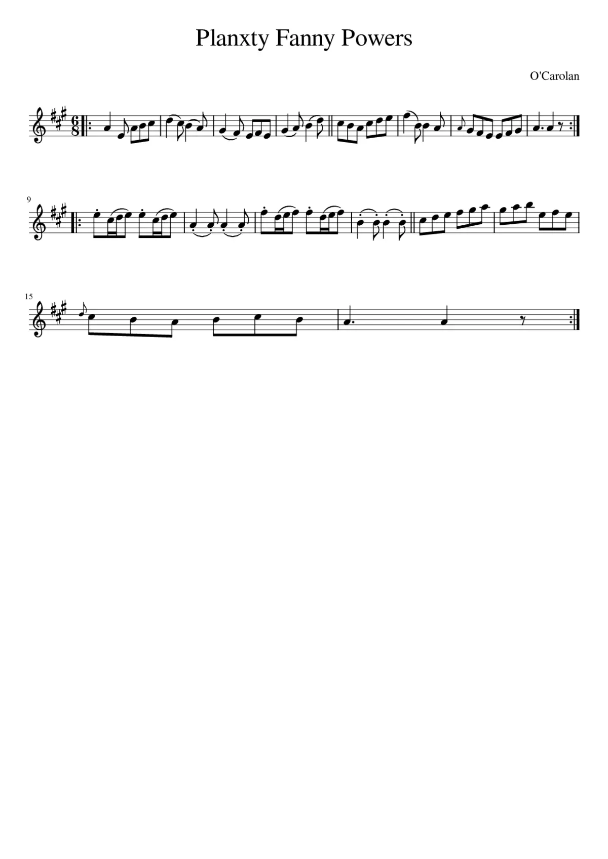 Planxty Fanny Powers - Page 1