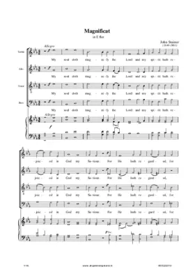 Magnificat and Nunc dimittis in E flat