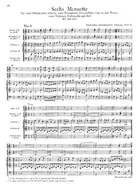 6 Minuets, K.104/61e