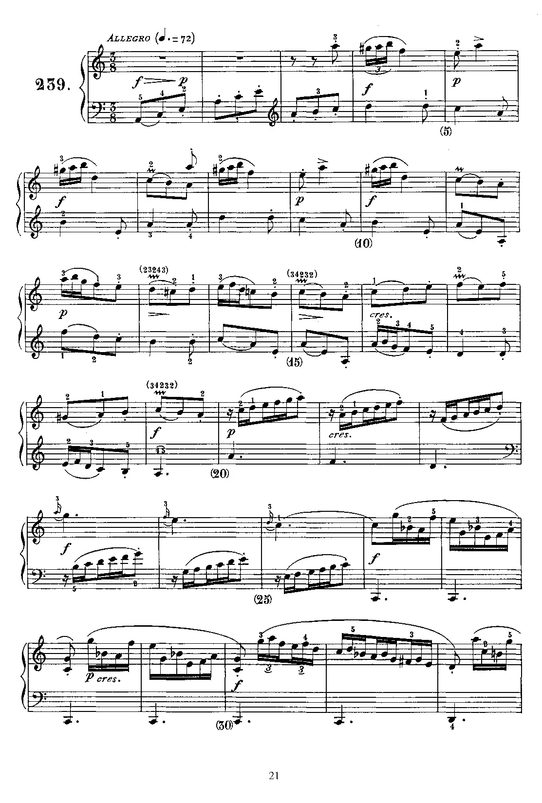 Keyboard Sonata in A minor - Page 1