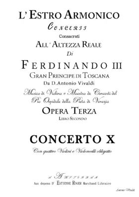 Concerto for 4 Violins and Cello in B minor