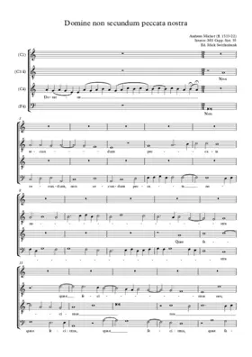 Domine non secundum peccata nostra