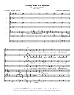 O sacred head, now wounded