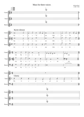 Mass for three voices