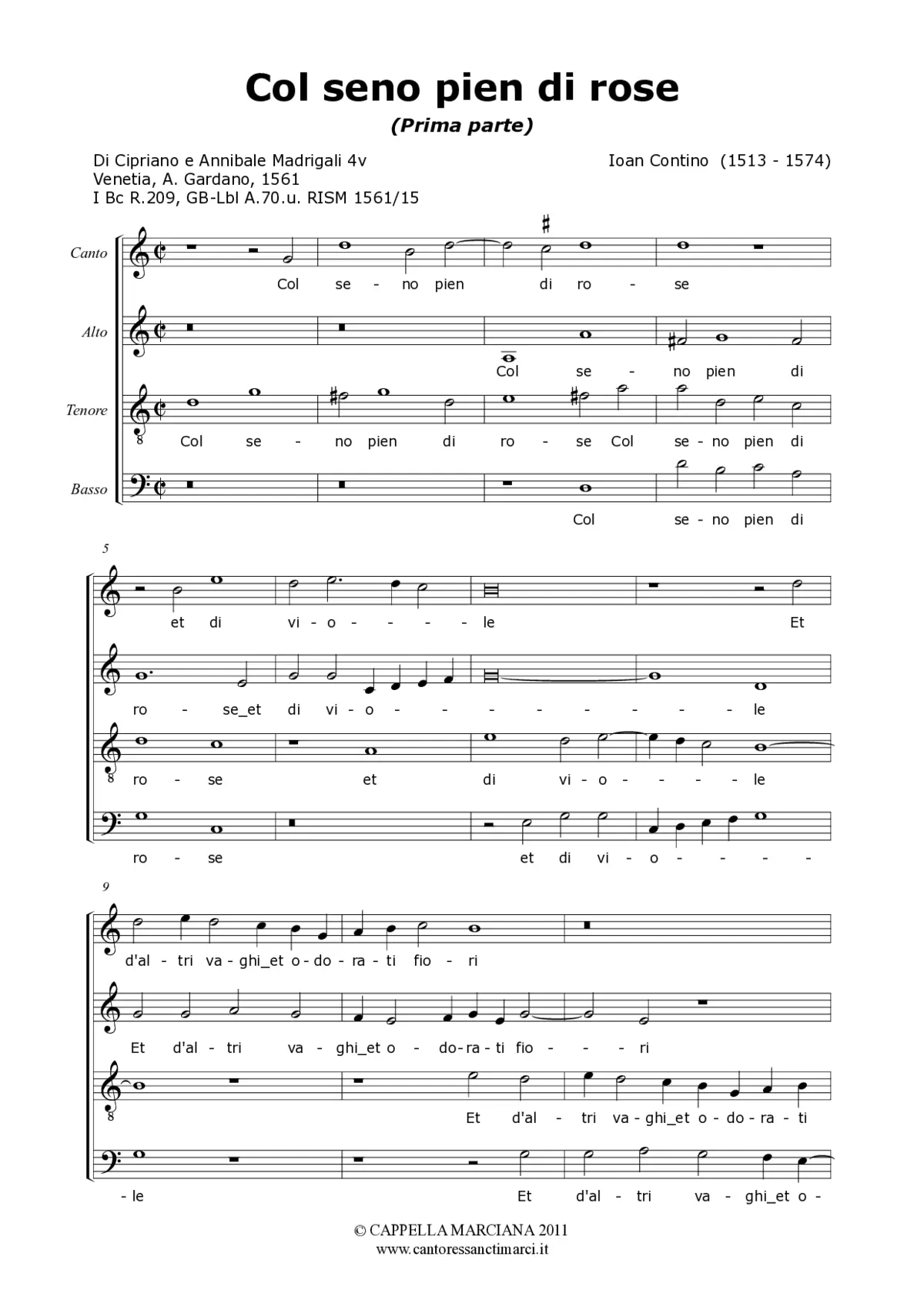 Col seno pien di rose - Page 1