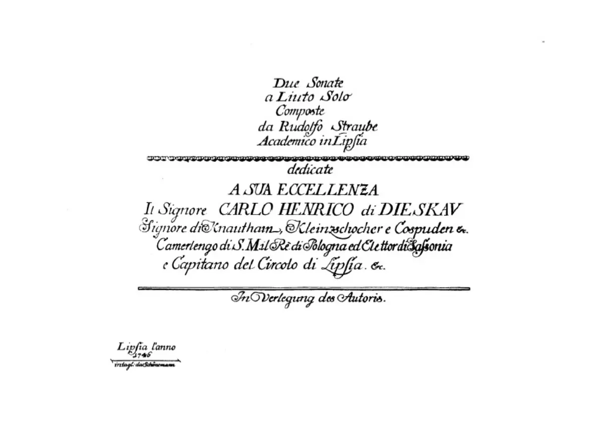 2 Lute Sonatas - Page 1