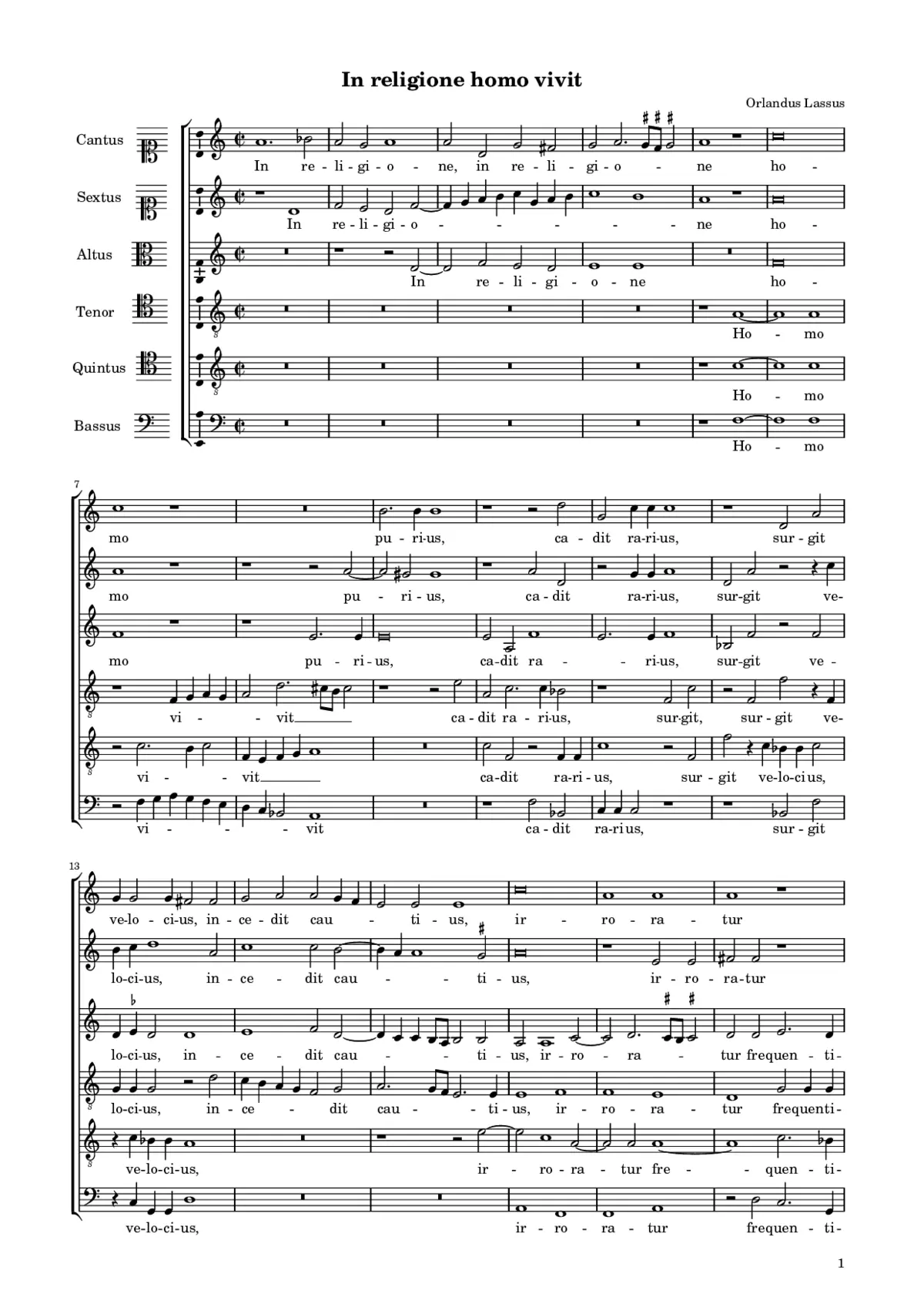 In religione homo vivit - Page 1