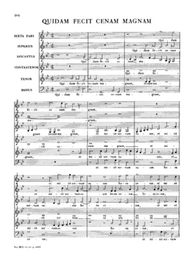 Homo quidam fecit coenam