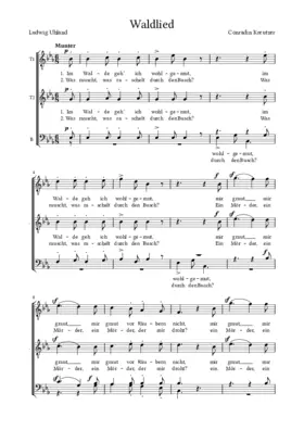 Waldlied (Im Walde geh' ich)