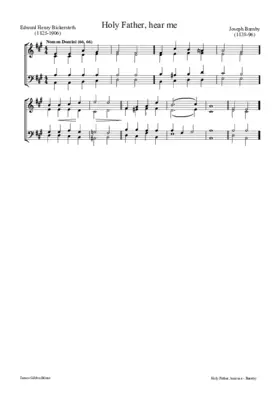 Holy Father, hear me