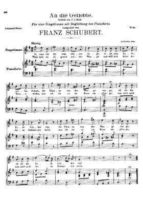 An die Geliebte, D.303
