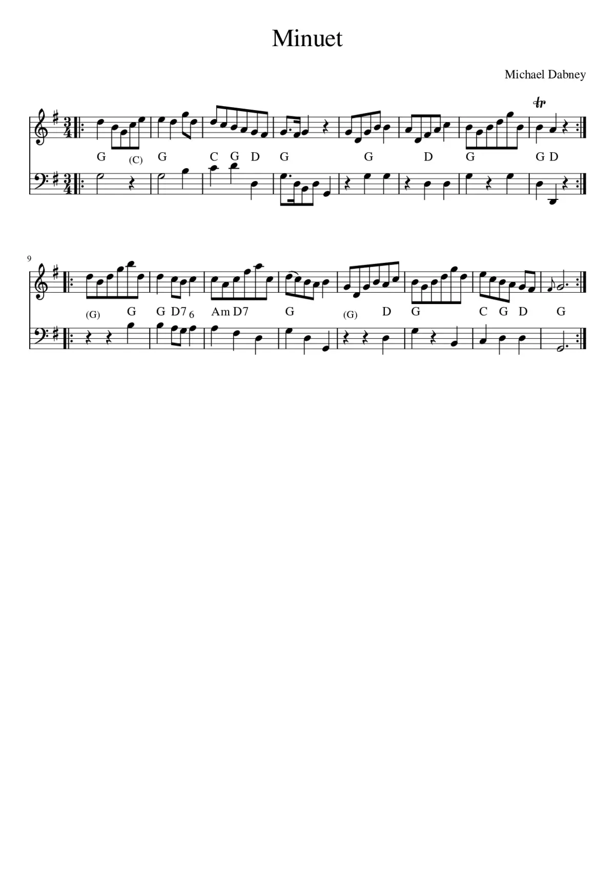 Minuet - Page 1