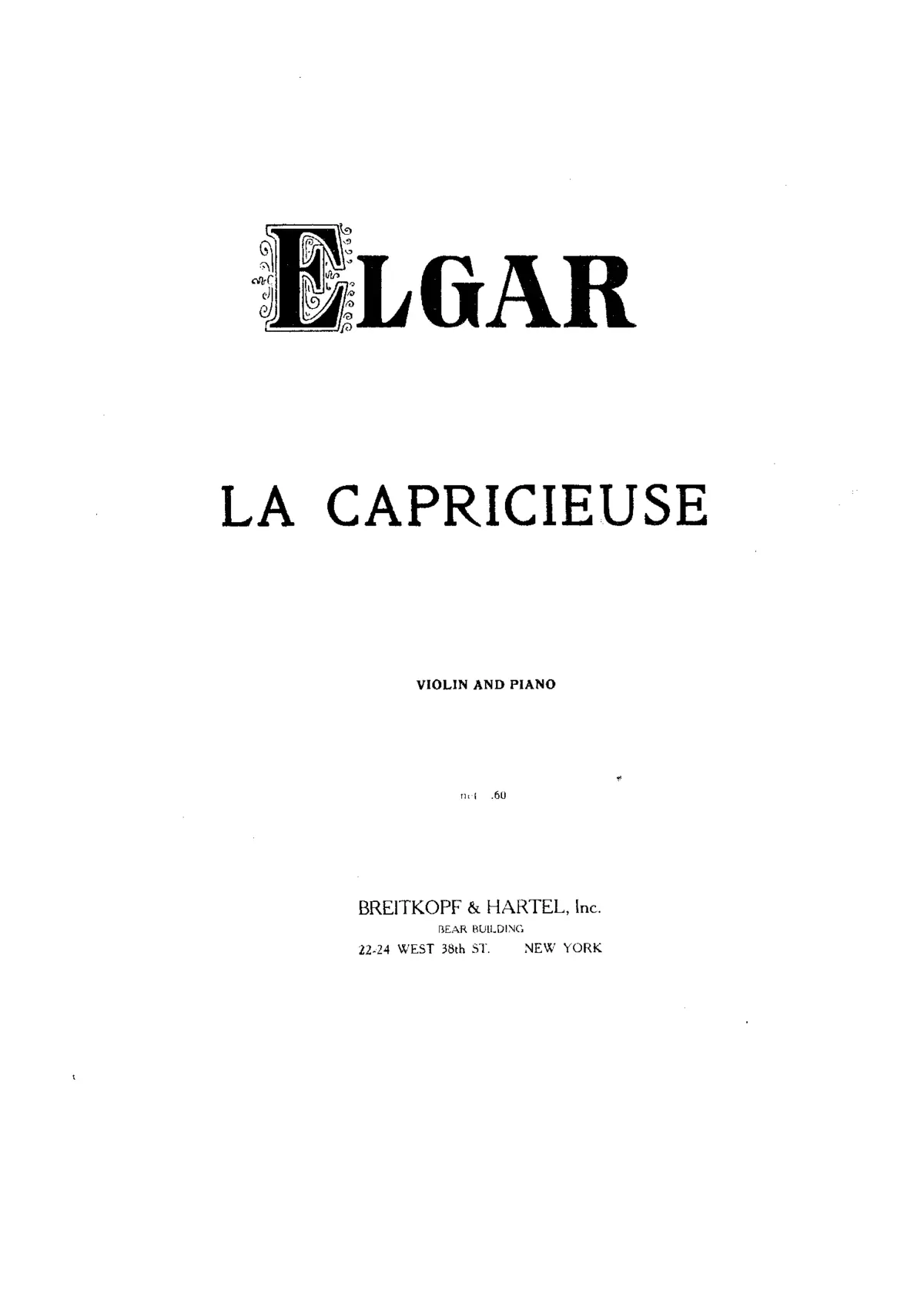 La Capricieuse - Page 1