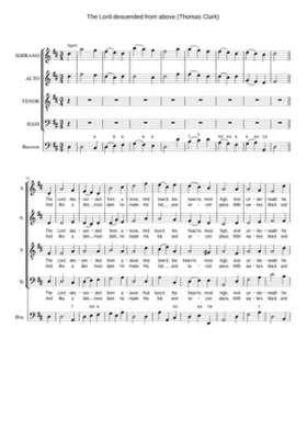 The Lord descended from above