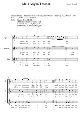 Mein Augen Threnen giessen