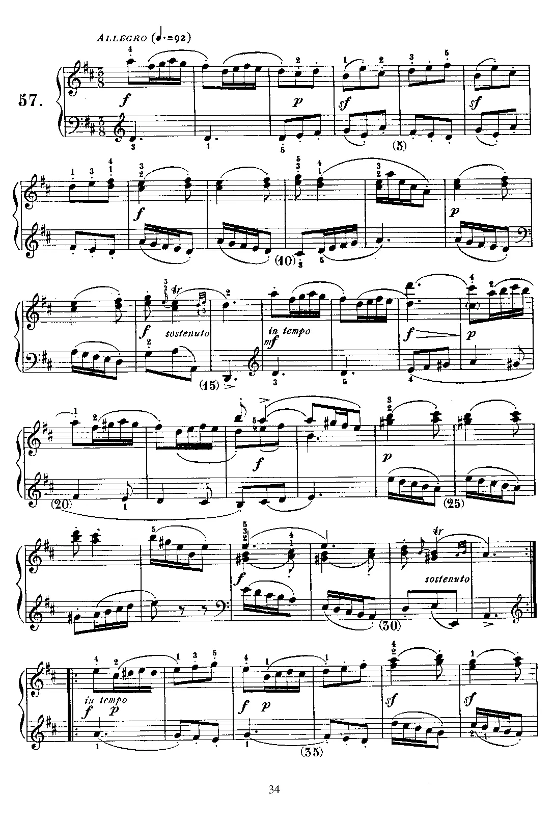 Keyboard Sonata in D major - Page 1