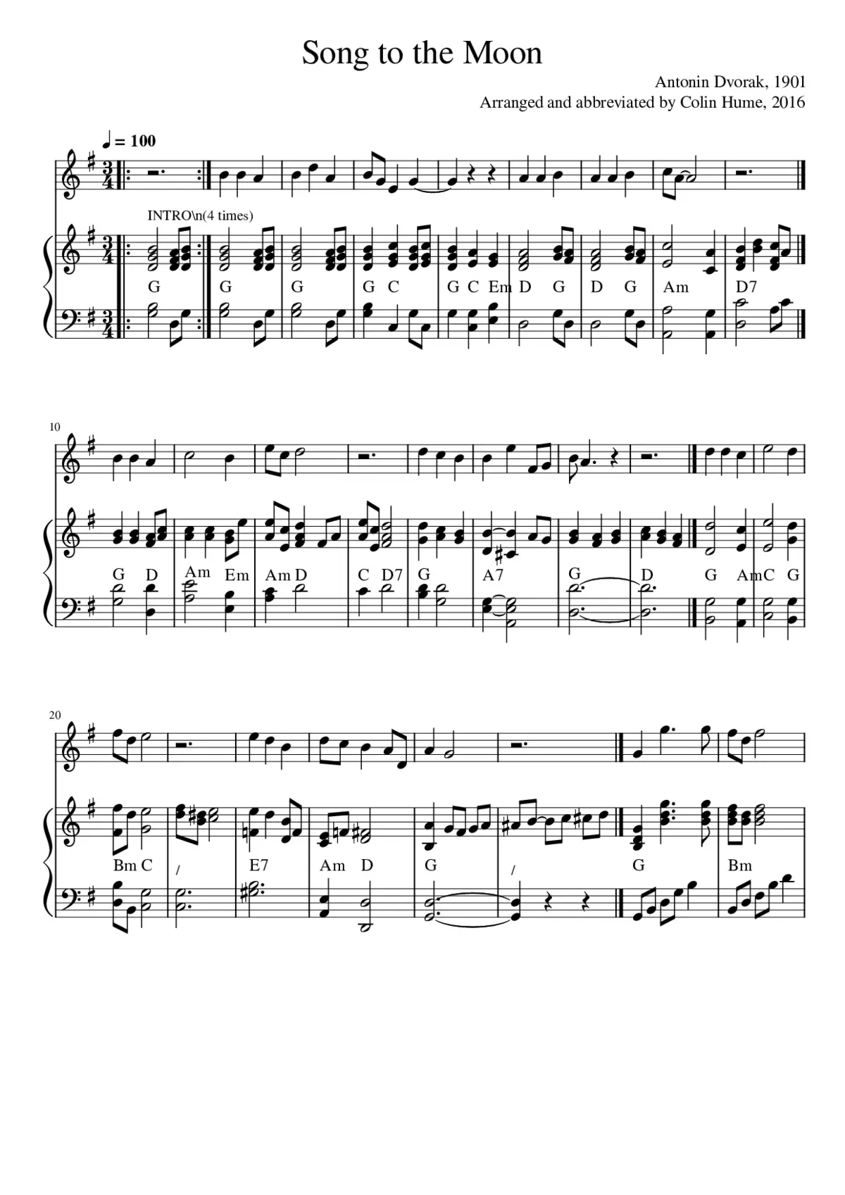 Song to the Moon - Page 1