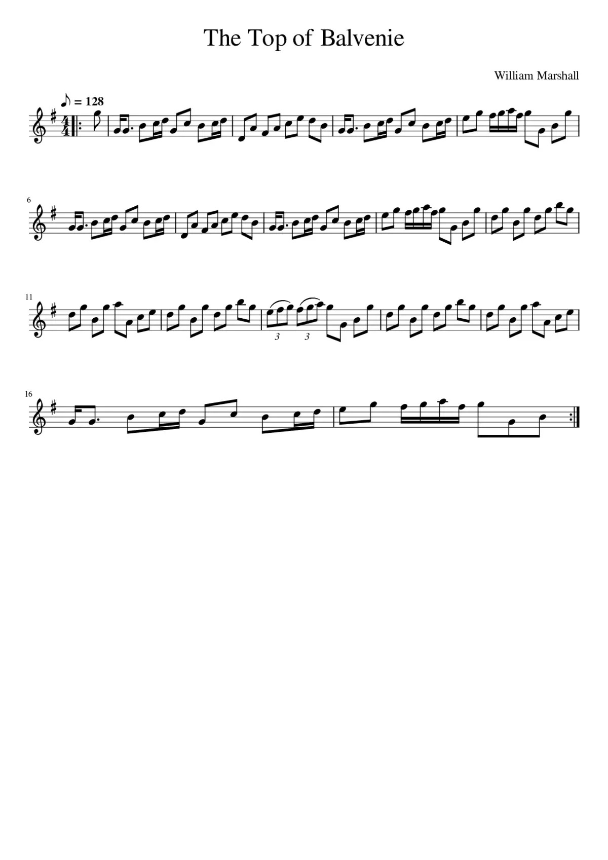 the Top of Balvenie - Page 1