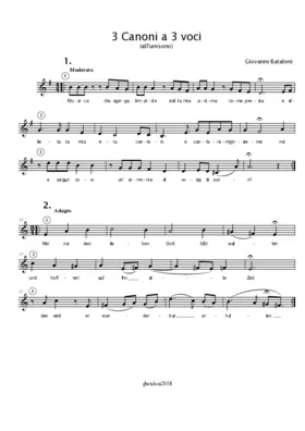 3 canoni a 3 voci
