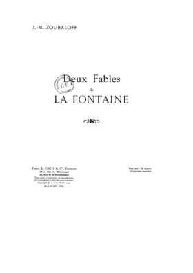Deux fables de La Fontaine