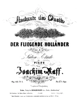 3 Salon-Etudes on Richard Wagner's Operas