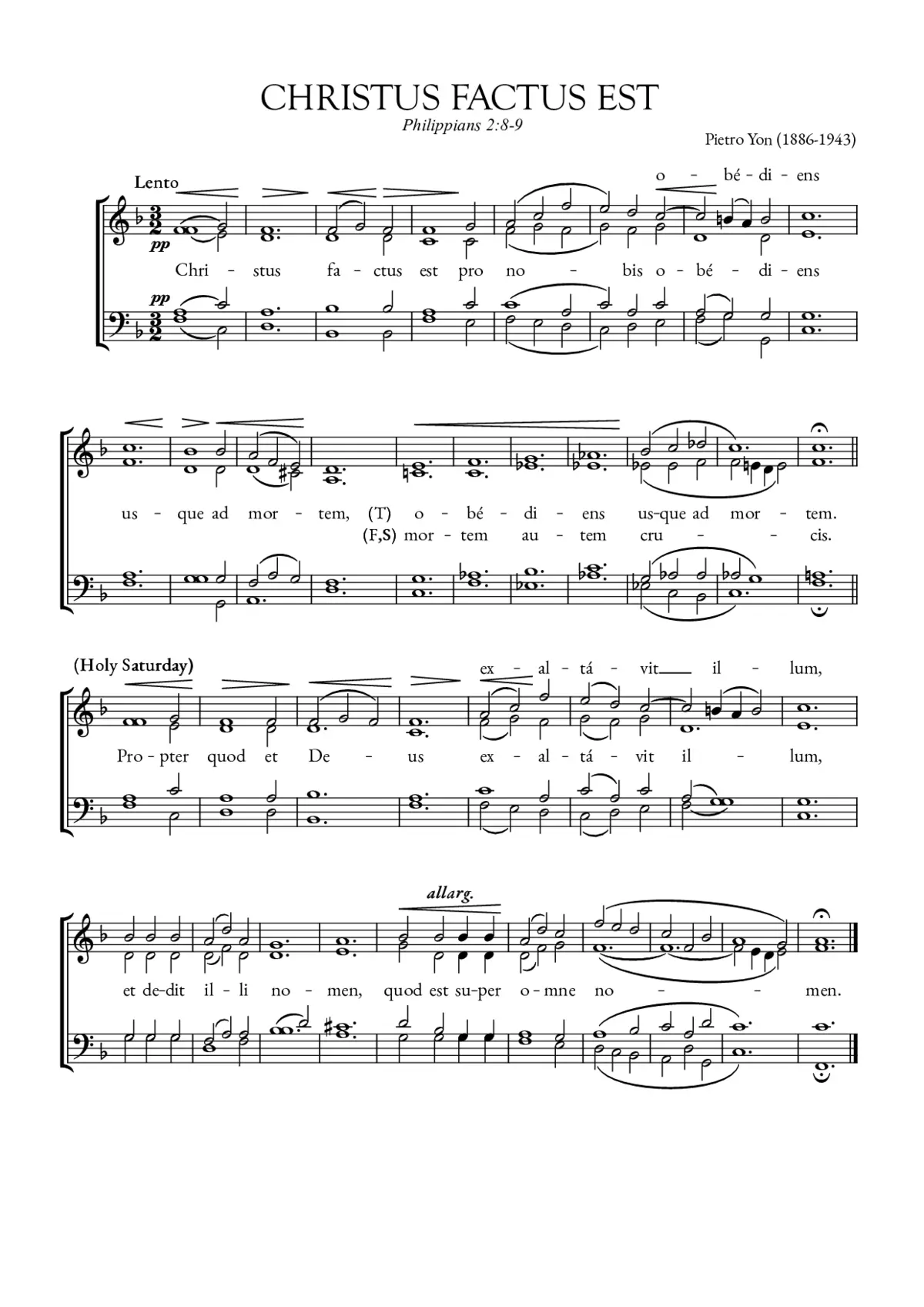 Christus factus est - Page 1