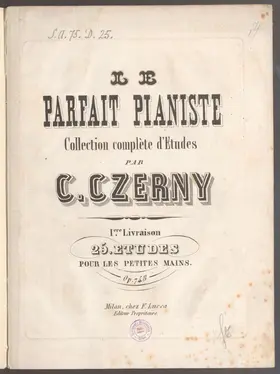 25 Fortschreitende Übungen für kleine Hände, Op.748