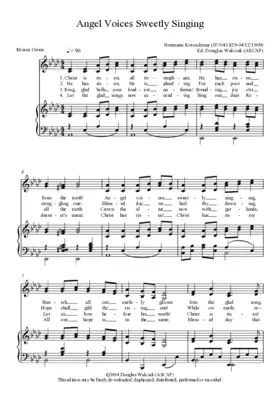 Angel voices sweetly singing