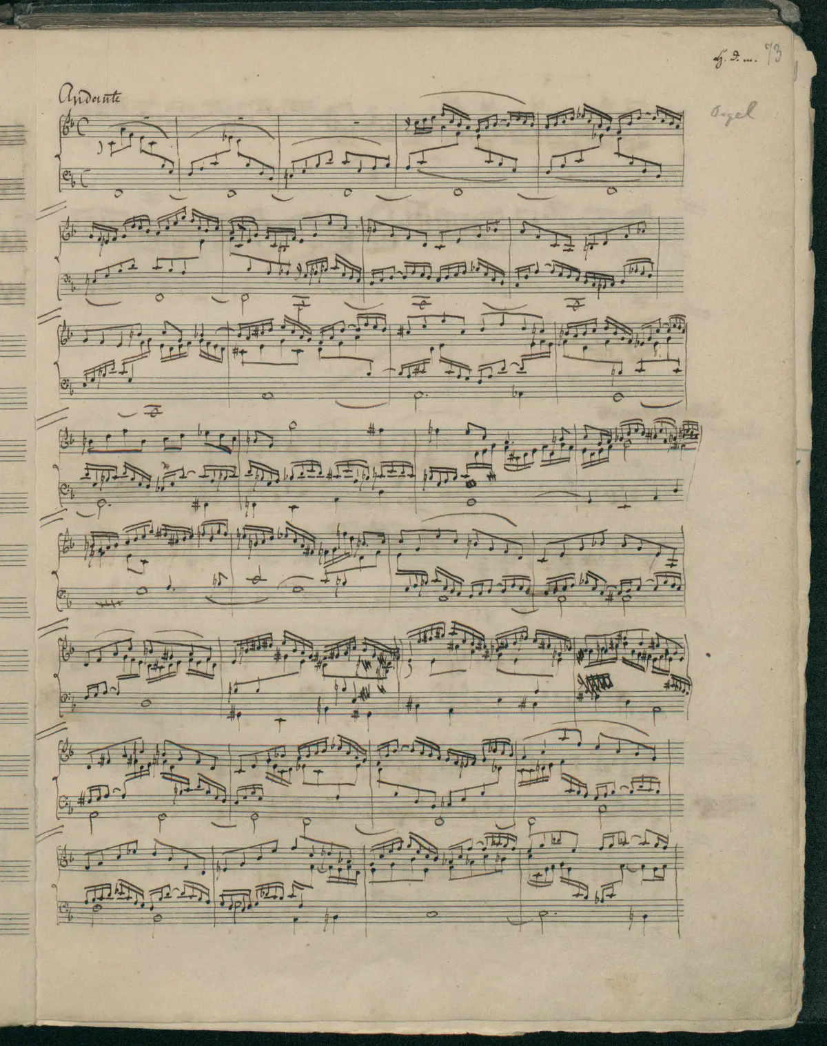 Andante in F major, MWV W 46 - Page 1