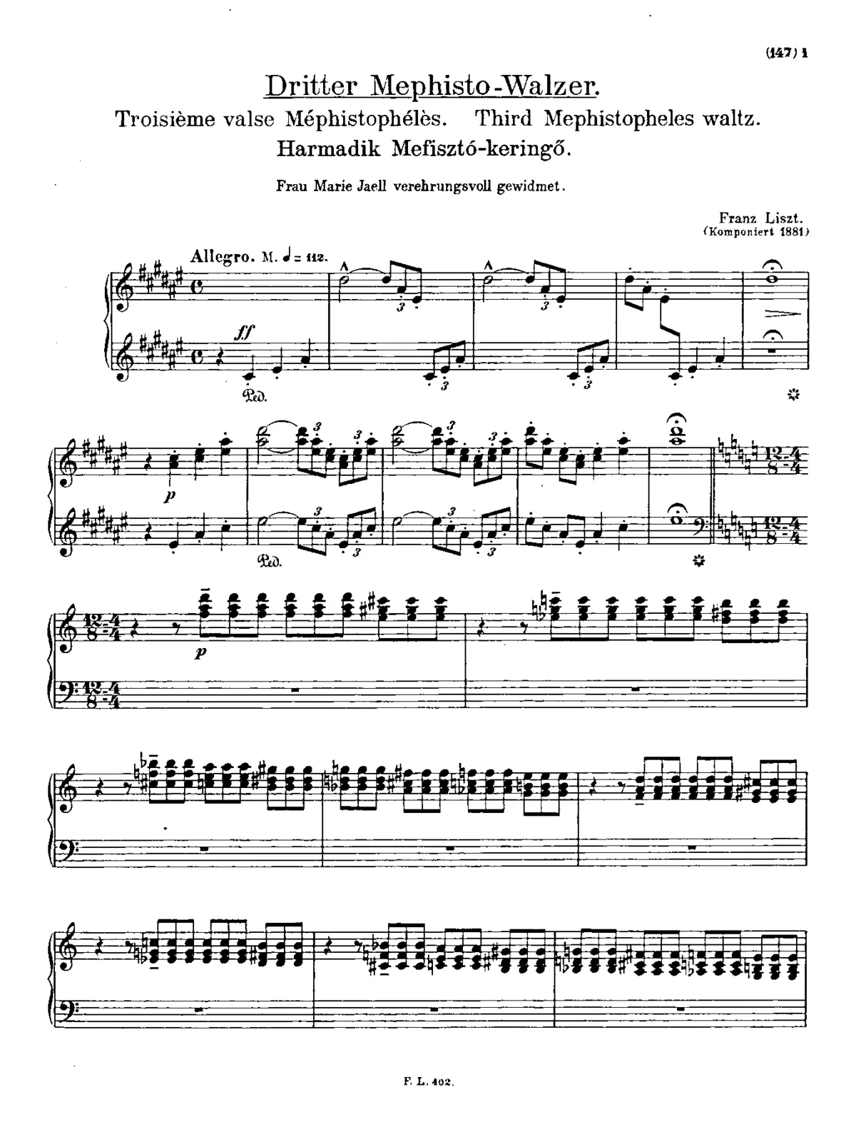 Mephisto Waltz No.3 - Page 1