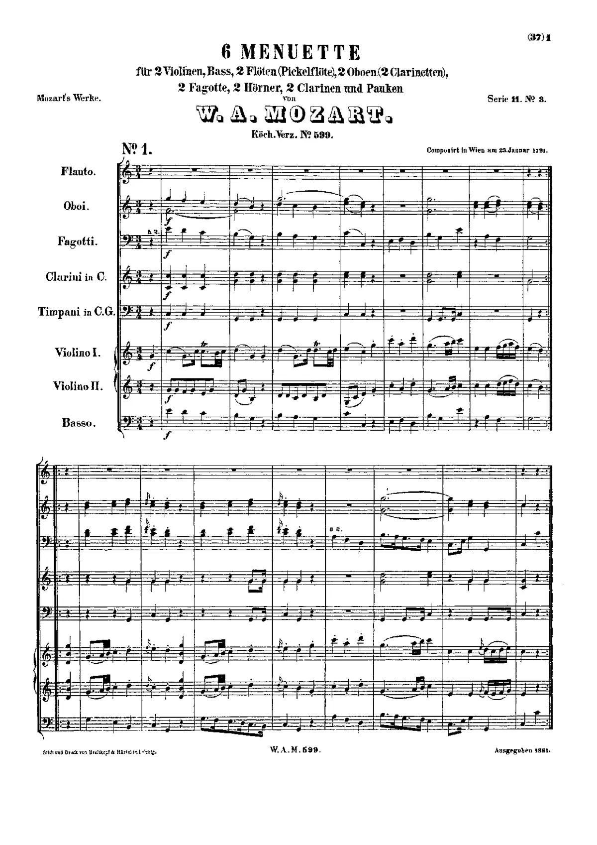 6 Minuets - Page 1